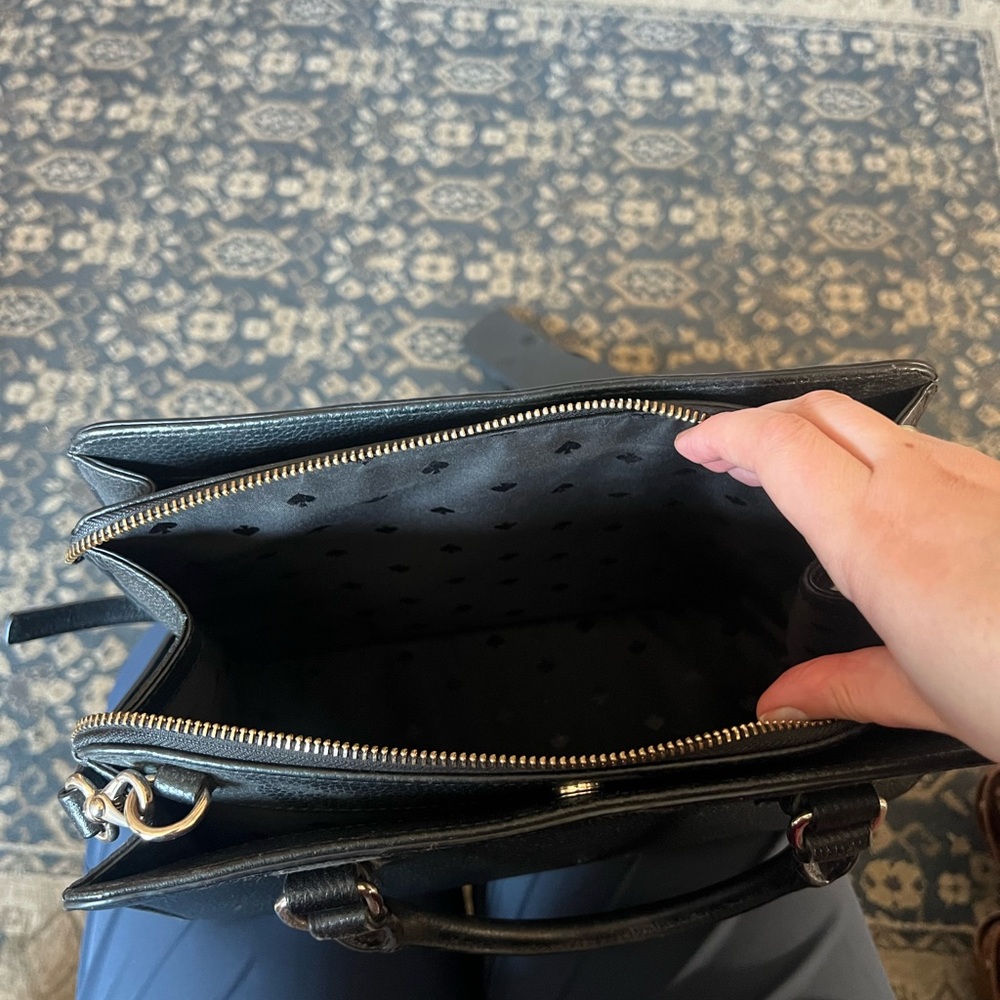 Elegant Black Leather Handbag